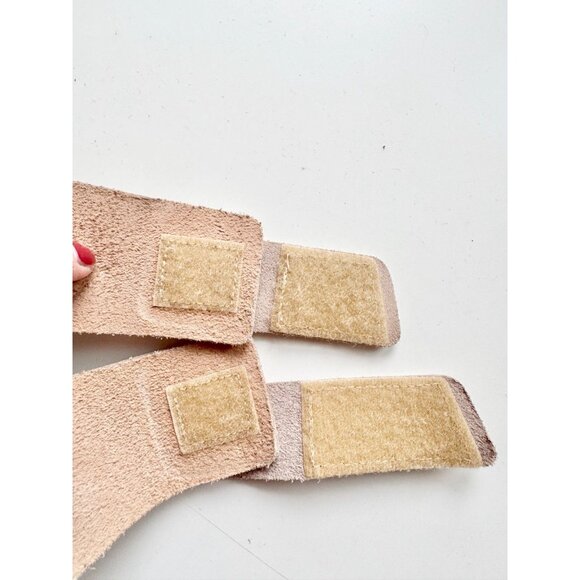 BIRKENSTOCK Uji New Beige beige Nubuck Double Strap Slides Sandals, Size 40 - Picture 13 of 16